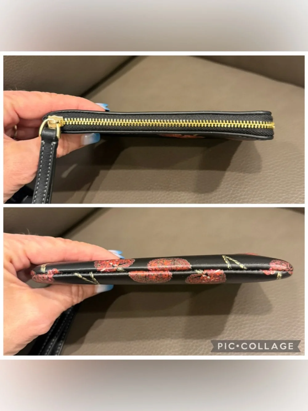 COACH Cherry Sequin Wristlet - Picture 6 of 7